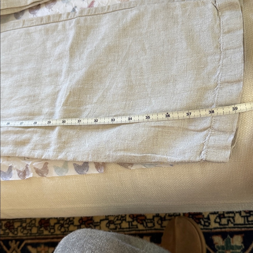 Reformation Oatmeal Linen Pants - Picture 13 of 14